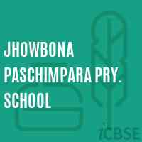 Jhowbona Paschimpara Pry. School Logo