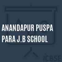 Anandapur Puspa Para J.B School Logo