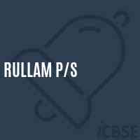 Rullam P/s Primary School Logo