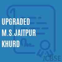 Upgraded M.S.Jaitpur Khurd Middle School Logo