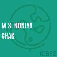 M.S. Noniya Chak Middle School Logo