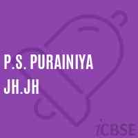 P.S. Purainiya Jh.Jh Primary School Logo