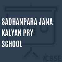 Sadhanpara Jana Kalyan Pry School Logo