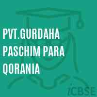 Pvt.Gurdaha Paschim Para Qorania Primary School Logo