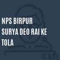 Nps Birpur Surya Deo Rai Ke Tola Primary School Logo
