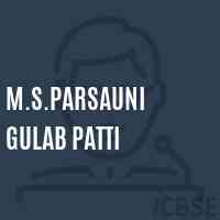 M.S.Parsauni Gulab Patti Middle School Logo