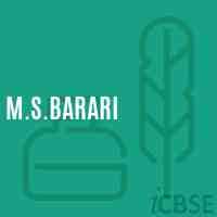 M.S.Barari Middle School Logo