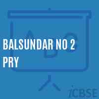 Balsundar No 2 Pry Primary School Logo