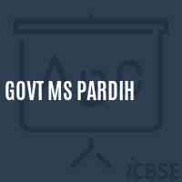 Govt Ms Pardih Middle School Logo