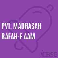 Pvt. Madrasah Rafah-E Aam Primary School Logo