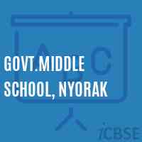 Govt.Middle School, Nyorak Logo