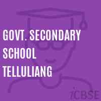 Govt. Secondary School Telluliang Logo