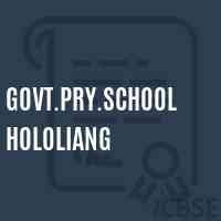 Govt.Pry.School Hololiang Logo