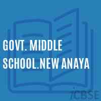 Govt. Middle School.New Anaya Logo
