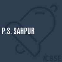 P.S. Sahpur Primary School Logo