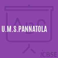 U.M.S.Pannatola Middle School Logo