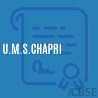 U.M.S.Chapri Middle School Logo