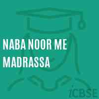 Naba Noor Me Madrassa Middle School Logo