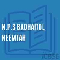 N.P.S Badhaitol Neemtar Primary School Logo
