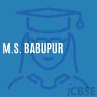 M.S. Babupur Middle School Logo