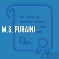 M.S. Puraini Secondary School Logo