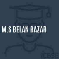 M.S Belan Bazar Middle School Logo