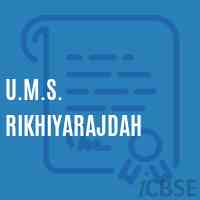 U.M.S. Rikhiyarajdah Middle School Logo