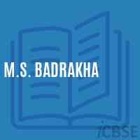 M.S. Badrakha Middle School Logo