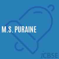 M.S. Puraine Middle School Logo