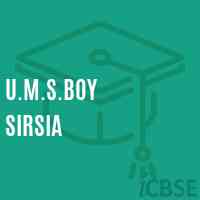 U.M.S.Boy Sirsia Middle School Logo