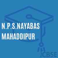 N.P.S.Nayabas Mahaddipur Primary School Logo