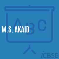 M.S. Akaid Middle School Logo