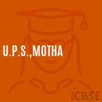 U.P.S.,Motha Primary School Logo