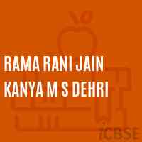 Rama Rani Jain Kanya M S Dehri Middle School Logo