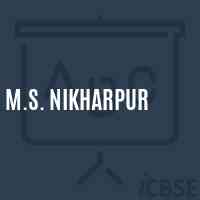 M.S. Nikharpur Middle School Logo