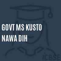 Govt Ms Kusto Nawa Dih Middle School Logo
