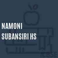 Namoni Subansiri Hs High School Logo