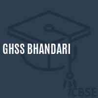 Ghss Bhandari High School Logo