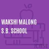 Wakshi Malong S.B. School Logo