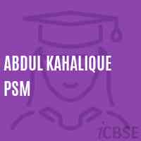 Abdul Kahalique Psm Middle School Logo