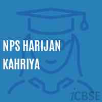 Nps Harijan Kahriya Primary School Logo