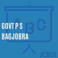 Govt P S Bagjobra Primary School Logo