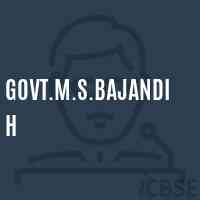 Govt.M.S.Bajandih Middle School Logo