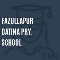 Fazullapur Datina Pry. School Logo