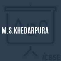 M.S.Khedarpura Middle School Logo