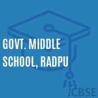 Govt. Middle School, Radpu Logo