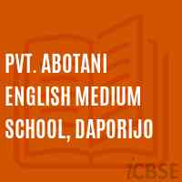 Pvt. Abotani English Medium School, Daporijo Logo