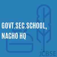 Govt.Sec.School, Nacho Hq Logo