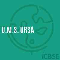 U.M.S. Ursa Middle School Logo