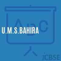 U.M.S.Bahira Middle School Logo